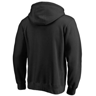 FANATICS BRANDED シカゴ チーム 黒 ブラック & 【 TEAM BLACK FANATICS BRANDED CHICAGO BLACKHAWKS BIG TALL LOCKUP PULLOVER HOODIE 】 メンズファッション トップス パーカー