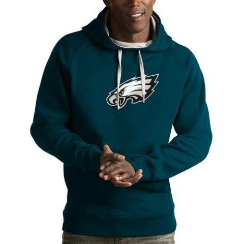 ANTIGUA フィラデルフィア イーグルス ビクトリー 緑 グリーン メンズファッション トップス パーカー メンズ 【 Philadelphia Eagles Victory Pullover Hoodie - Midnight Green 】 Green