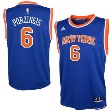 アディダス ADIDAS ニックス 子供用 ジャージ 青 ブルー 【 BLUE ADIDAS KRISTAPS PORZINGIS NEW YORK KNICKS YOUTH REPLICA JERSEY 】 スポーツ アウトドア バスケットボール キッズ ジュニア