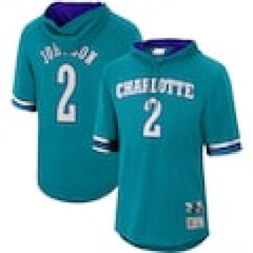 ミッチェル&ネス MITCHELL & NESS ジョンソン シャーロット ホーネッツ スリーブ フーディー パーカー & 半袖 – メンズ 【 SLEEVE MITCHELL NESS LARRY JOHNSON MESH HARDWOOD CLASSICS NAME NUMBER HOODIE T