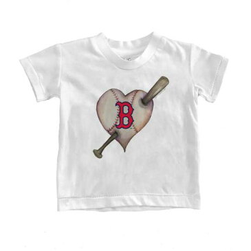 TINY TURNIP ボストン 赤 レッド 子供用 バット Tシャツ 白色 ホワイト レッドソックス ジュニア キッズ 【 RED TINY TURNIP YOUTH HEART BAT TSHIRT WHITE 】