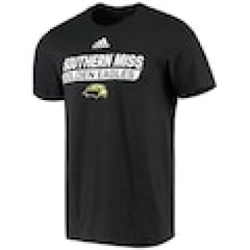 アディダス イーグルス Tシャツ 黒色 ブラック ゴールデンイーグルス メンズ 【 ADIDAS SOUTHERN MISS TAILSWEEP AMPLIFIER TSHIRT BLACK 】