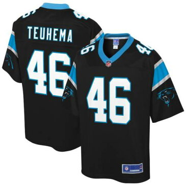 NFL PRO LINE プロ カロライナ パンサーズ 子供用 ジャージ 黒 ブラック 【 NFL BLACK PRO LINE SIONE TEUHEMA CAROLINA PANTHERS YOUTH PLAYER JERSEY 】 スポーツ アウトドア アメリカンフットボール