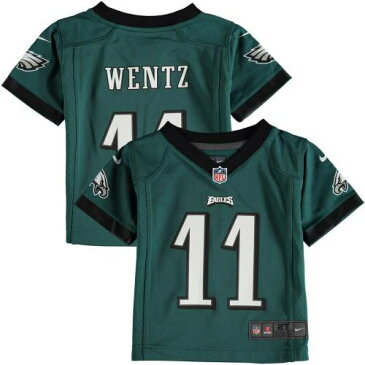 ナイキ NIKE フィラデルフィア イーグルス ベビー 赤ちゃん用 ゲーム ジャージ 緑 グリーン 【 GAME GREEN NIKE CARSON WENTZ PHILADELPHIA EAGLES TODDLER JERSEY MIDNIGHT 】 スポーツ アウトドア アメリカン