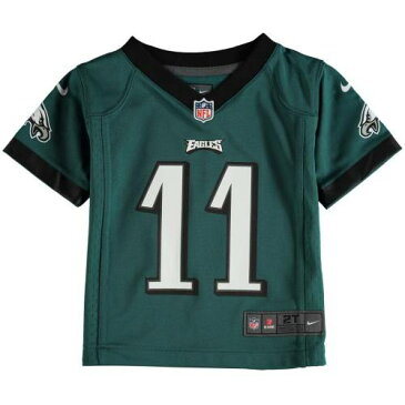 ナイキ NIKE フィラデルフィア イーグルス ベビー 赤ちゃん用 ゲーム ジャージ 緑 グリーン 【 GAME GREEN NIKE CARSON WENTZ PHILADELPHIA EAGLES TODDLER JERSEY MIDNIGHT 】 スポーツ アウトドア アメリカン