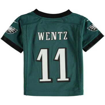 ナイキ NIKE フィラデルフィア イーグルス ベビー 赤ちゃん用 ゲーム ジャージ 緑 グリーン 【 GAME GREEN NIKE CARSON WENTZ PHILADELPHIA EAGLES TODDLER JERSEY MIDNIGHT 】 スポーツ アウトドア アメリカン