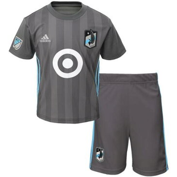 アディダス ADIDAS ミネソタ ベビー 赤ちゃん用 ボックス ジャージ 灰色 グレー グレイ 【 GRAY ADIDAS MINNESOTA UNITED FC TODDLER 2018 19 PRIMARY BOX JERSEY SET 】 キッズ ベビー マタニティ