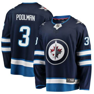 FANATICS BRANDED ウィニペグ ジェッツ ジャージー 紺 ネイビー 【 NAVY FANATICS BRANDED TUCKER POOLMAN WINNIPEG JETS BREAKAWAY REPLICA JERSEY 】