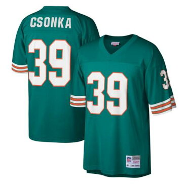 ミッチェル&ネス MITCHELL & NESS マイアミ ドルフィンズ レガシー ジャージ アクア スポーツ アウトドア アメリカンフットボール メンズ 【 Larry Csonka Miami Dolphins Mitchell And Ness Legacy Replic