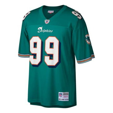 ミッチェル&ネス MITCHELL & NESS マイアミ ドルフィンズ レガシー ジャージ アクア スポーツ アウトドア アメリカンフットボール メンズ 【 Jason Taylor Miami Dolphins Mitchell And Ness Retired Playe