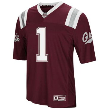 COLOSSEUM モンタナ グリズリーズ ジャージ スポーツ アウトドア アメリカンフットボール メンズ 【 Montana Grizzlies Foos-ball Football Jersey - Maroon 】 Maroon