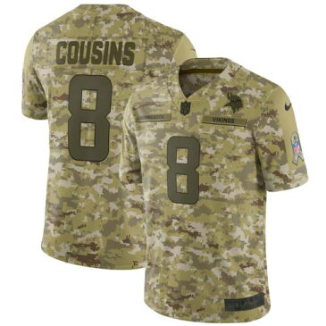 ナイキ NIKE ミネソタ バイキングス ジャージ スポーツ アウトドア アメリカンフットボール メンズ 【 Kirk Cousins Minnesota Vikings Salute To Service Limited Jersey - Camo 】 Camo