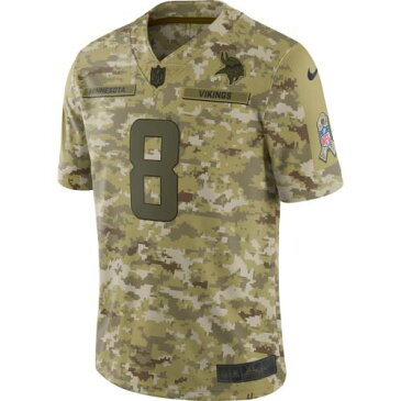 ナイキ NIKE ミネソタ バイキングス ジャージ スポーツ アウトドア アメリカンフットボール メンズ 【 Kirk Cousins Minnesota Vikings Salute To Service Limited Jersey - Camo 】 Camo