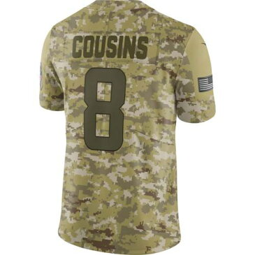 ナイキ NIKE ミネソタ バイキングス ジャージ スポーツ アウトドア アメリカンフットボール メンズ 【 Kirk Cousins Minnesota Vikings Salute To Service Limited Jersey - Camo 】 Camo