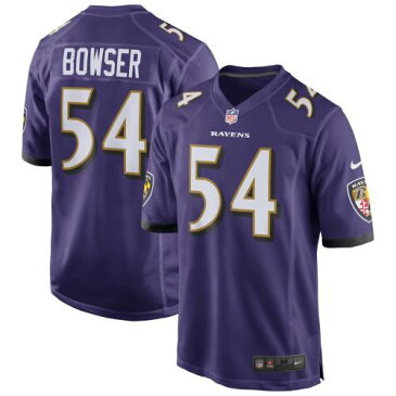 ナイキ NIKE ボルティモア レイブンズ ゲーム ジャージ 紫 パープル スポーツ アウトドア アメリカンフットボール メンズ 【 Tyus Bowser Baltimore Ravens Game Jersey - Purple 】 Purple