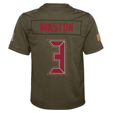 ナイキ NIKE バッカニアーズ 子供用 ゲーム ジャージ オリーブ 【 GAME OLIVE NIKE JAMEIS WINSTON TAMPA BAY BUCCANEERS YOUTH SALUTE TO SERVICE JERSEY 】 スポーツ アウトドア アメリカンフットボール