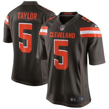 ナイキ NIKE クリーブランド ブラウンズ ゲーム ジャージ 茶 ブラウン 【 GAME BROWN NIKE TYROD TAYLOR CLEVELAND BROWNS JERSEY 】 スポーツ アウトドア アメリカンフットボール