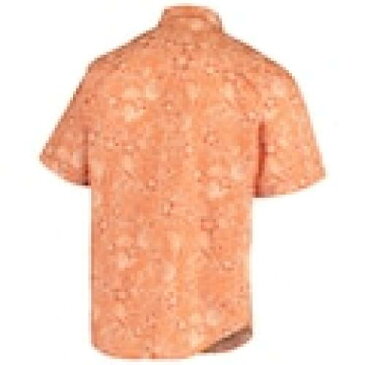 トミーバハマ TOMMY BAHAMA ヒューストン アストロズ 橙 オレンジ 【 ORANGE TOMMY BAHAMA SPORT TIKI LUAU BUTTONUP SHIRT 】 メンズファッション トップス