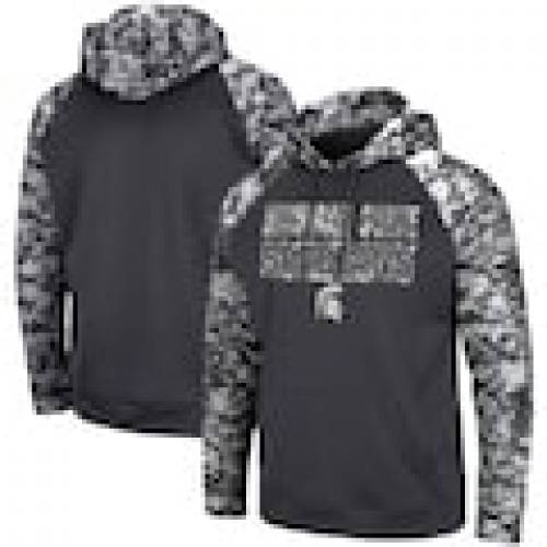 コロシアム COLOSSEUM ミシガン スケートボード スパルタンズ カモ柄 フーディー パーカー チャコール ミシガンステイト – 【 STATE COLOSSEUM OHT MILITARY APPRECIATION DIGITAL CAMO CHARCOAL COLOR 】 メン