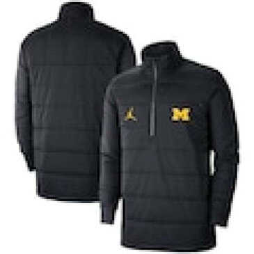 ナイキ ジョーダン JORDAN BRAND ミシガン ウルヴァリンズ ジャケット 紺色 ネイビー – 【 JORDAN BRAND QUILTED HALFZIP JACKET NAVY ZIP 】 メンズファッション トップス スウェット トレーナー
