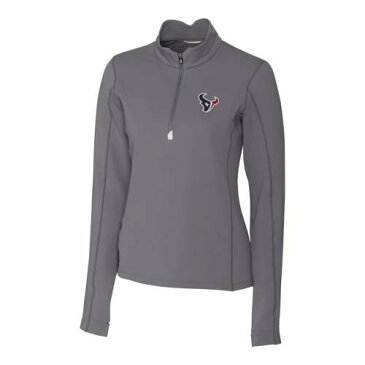 カッターアンドバック CUTTER & BUCK ヒューストン テキサンズ レディース ジャケット 灰色 グレー グレイ & WOMEN'S プルオーバージャケット 【 GRAY CUTTER BUCK TRAVERSE HALFZIP 】 レディース
