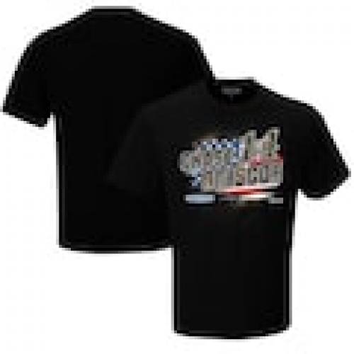 STEWART-HAAS RACING TEAM COLLECTION チーム コレクション チェイス カモ柄 Tシャツ 黒色 ブラック 【 TEAM STEWARTHAAS RACING COLLECTION CHASE BRISCOE CAMO PATRIOTIC TSHIRT BLACK 】 メンズファッション トップス T