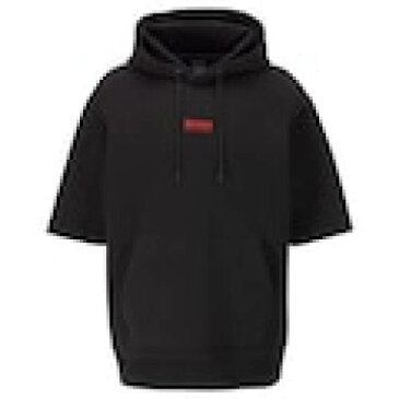 HUGO BOSS マイアミ ヒート バウンス スリーブ フーディー パーカー 黒色 ブラック 半袖 【 SLEEVE HUGO BOSS NBA X BOUNCE BLACK 】 メンズファッション トップス スウェット トレーナー
