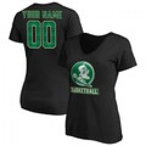 ファナティクス FANATICS BRANDED フロリダ スケートボード セミノールズ レディース バスケットボール Vネック Tシャツ 黒色 ブラック [CUSTOMIZED ITEM] フロリダステイト WOMEN'S & – 【 STATE FAN