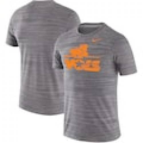 ナイキ NIKE テネシー ボランティアーズ ロゴ パフォーマンス Tシャツ チャコール 【大きめ】 – メンズ 【 NIKE HISTORIC LOGO VELOCITY SPACE DYE PERFORMANCE TSHIRT CHARCOAL SHIRT 】