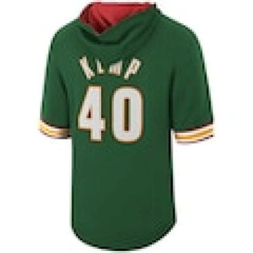 ミッチェル&ネス MITCHELL & NESS シアトル スリーブ フーディー パーカー 緑 グリーン & 半袖 – メンズ 【 SLEEVE GREEN MITCHELL NESS SHAWN KEMP SEATTLE SUPERSONICS MESH HARDWOOD CLASSICS NAME NUMBER HOODIE