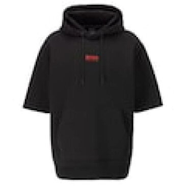HUGO BOSS バウンス スリーブ フーディー パーカー 黒色 ブラック 半袖 メンズ 【 SLEEVE HUGO BOSS NBA X BOUNCE BLACK 】