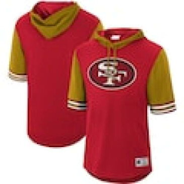 ミッチェル&ネス MITCHELL & NESS フォーティーナイナーズ スリーブ フーディー パーカー & サンフランシスコ フォーティナイナーズ 半袖 – メンズ 【 SLEEVE MITCHELL NESS BUZZER BEATER HIST