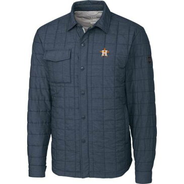 カッターアンドバック CUTTER & BUCK ヒューストン アストロズ ジャケット チャコール & 【大きめ】 【 CUTTER BUCK RAINIER SHIRT JACKET CHARCOAL 】 メンズファッション コート ジャケット