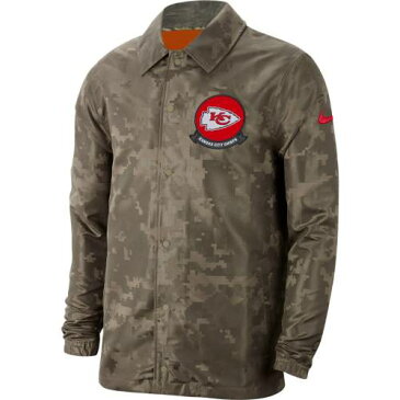 ナイキ NIKE カンザス シティ チーフス サイドライン メンズファッション コート ジャケット メンズ 【 Kansas City Chiefs 2019 Salute To Service Sideline Full-snap Lightweight Jacket - Camo 】 Camo