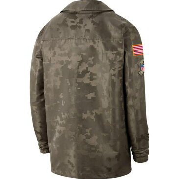 ナイキ NIKE カンザス シティ チーフス サイドライン メンズファッション コート ジャケット メンズ 【 Kansas City Chiefs 2019 Salute To Service Sideline Full-snap Lightweight Jacket - Camo 】 Camo