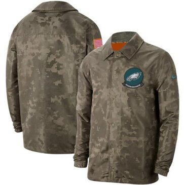 ナイキ NIKE フィラデルフィア イーグルス サイドライン メンズファッション コート ジャケット メンズ 【 Philadelphia Eagles 2019 Salute To Service Sideline Full-snap Lightweight Jacket - Camo 】 Camo