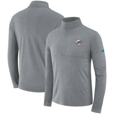 ナイキ NIKE マイアミ ドルフィンズ ギア エレメント パフォーマンス ジャケット 灰色 グレー グレイ 【 GRAY NIKE FAN GEAR ELEMENT HALFZIP PERFORMANCE JACKET HEATHERED 】 メンズファッション コート ジ