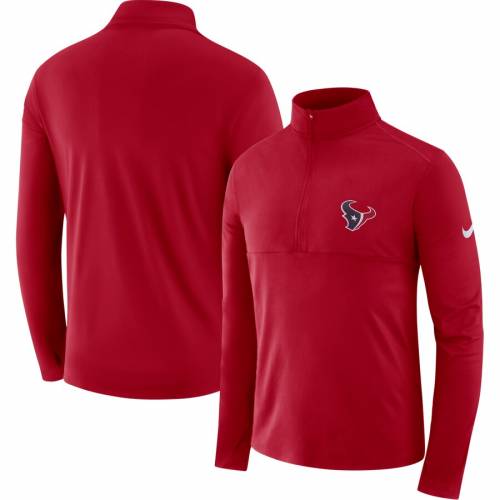 ナイキ ヒューストン テキサンズ ギア エレメント パフォーマンス ジャケット 赤 レッド メンズ 【 RED NIKE FAN GEAR ELEMENT HALFZIP PERFORMANCE JACKET 】