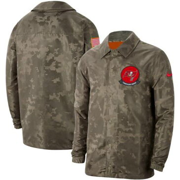 ナイキ NIKE バッカニアーズ サイドライン メンズファッション コート ジャケット メンズ 【 Tampa Bay Buccaneers 2019 Salute To Service Sideline Full-snap Lightweight Jacket - Camo 】 Camo