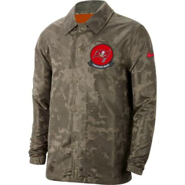 ナイキ NIKE バッカニアーズ サイドライン メンズファッション コート ジャケット メンズ 【 Tampa Bay Buccaneers 2019 Salute To Service Sideline Full-snap Lightweight Jacket - Camo 】 Camo