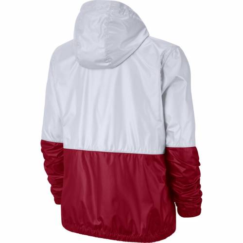 ナイキ NIKE アラバマ レディース 白 ホワイト WOMEN'S 【 WHITE NIKE ALABAMA CRIMSON TIDE ANORAK HALFZIP JACKET 】