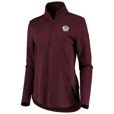 ナイキ NIKE チーム レディース パフォーマンス ワイン色 バーガンディー WOMEN'S 【 TEAM NIKE USA DRY QUARTERZIP PERFORMANCE JACKET BURGUNDY 】