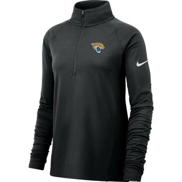 ナイキ NIKE ジャクソンビル ジャガーズ レディース ラグラン パフォーマンス コア ジャケット 黒色 ブラック WOMEN'S 【 NIKE RAGLAN PERFORMANCE HALFZIP CORE JACKET BLACK 】
