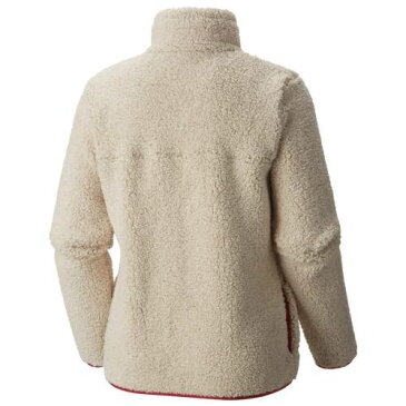 コロンビア COLUMBIA ウィスコンシン バッジャーズ レディース フリース フルジップ ジャケット クリーム WOMEN'S 【 COLUMBIA MOUNTAIN SIDE SHERPA FLEECE FULLZIP JACKET CREAM 】