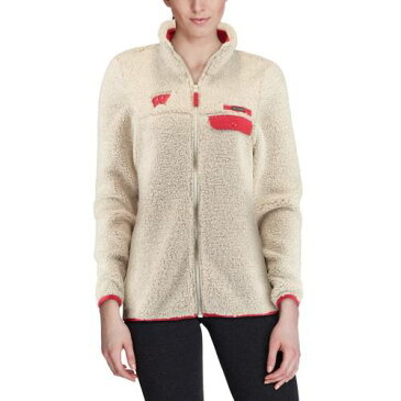 コロンビア COLUMBIA ウィスコンシン バッジャーズ レディース フリース フルジップ ジャケット クリーム WOMEN'S 【 COLUMBIA MOUNTAIN SIDE SHERPA FLEECE FULLZIP JACKET CREAM 】
