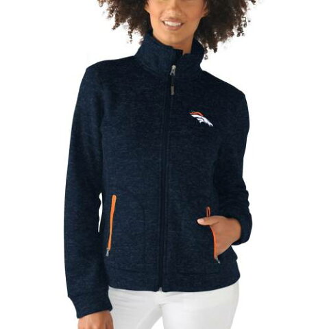 G-III 4HER BY CARL BANKS デンバー ブロンコス レディース 紺 ネイビー 【 Denver Broncos Womens Checkpoint Full Zip Jacket - Navy 】 Navy