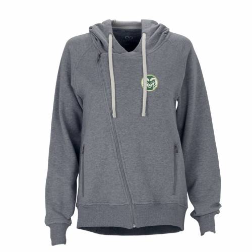 ビンテージアパレル VANTAGE APPAREL コロラド スケートボード ラムズ レディース フリース ジャケット チャコール コロラドステイト WOMEN'S 【 STATE VANTAGE APPAREL FLEECE MOTO JACKET CHARCOAL 】