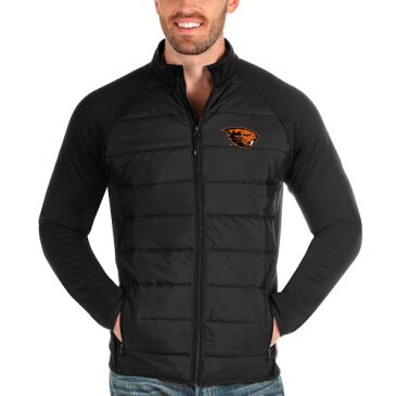 ANTIGUA オレゴン スケートボード 黒 ブラック メンズファッション コート ジャケット メンズ 【 Oregon State Beavers Altitude Full-zip Jacket - Black 】 Black