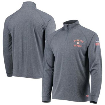 スティッチ STITCHES ヒューストン アストロズ チーム ラグラン ジャケット 紺色 ネイビー プルオーバージャケット 【 TEAM STITCHES QUARTERZIP RAGLAN HEATHERED NAVY 】 メンズファッション コート ジ