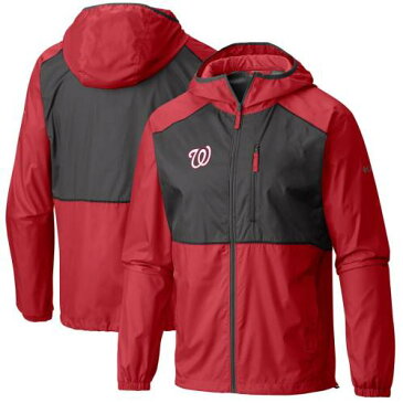 コロンビア COLUMBIA ワシントン ナショナルズ ウィンドブレーカー 赤 レッド 【 RED COLUMBIA WASHINGTON NATIONALS FLASH FORWARD FULLZIP WINDBREAKER JACKET 】 メンズファッション コート ジャケット